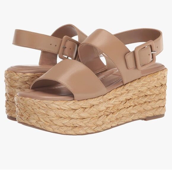 Marc Fisher Patryce Ankle Strap Espadrille Platform Wedge Sandals New! - Picture 4 of 11